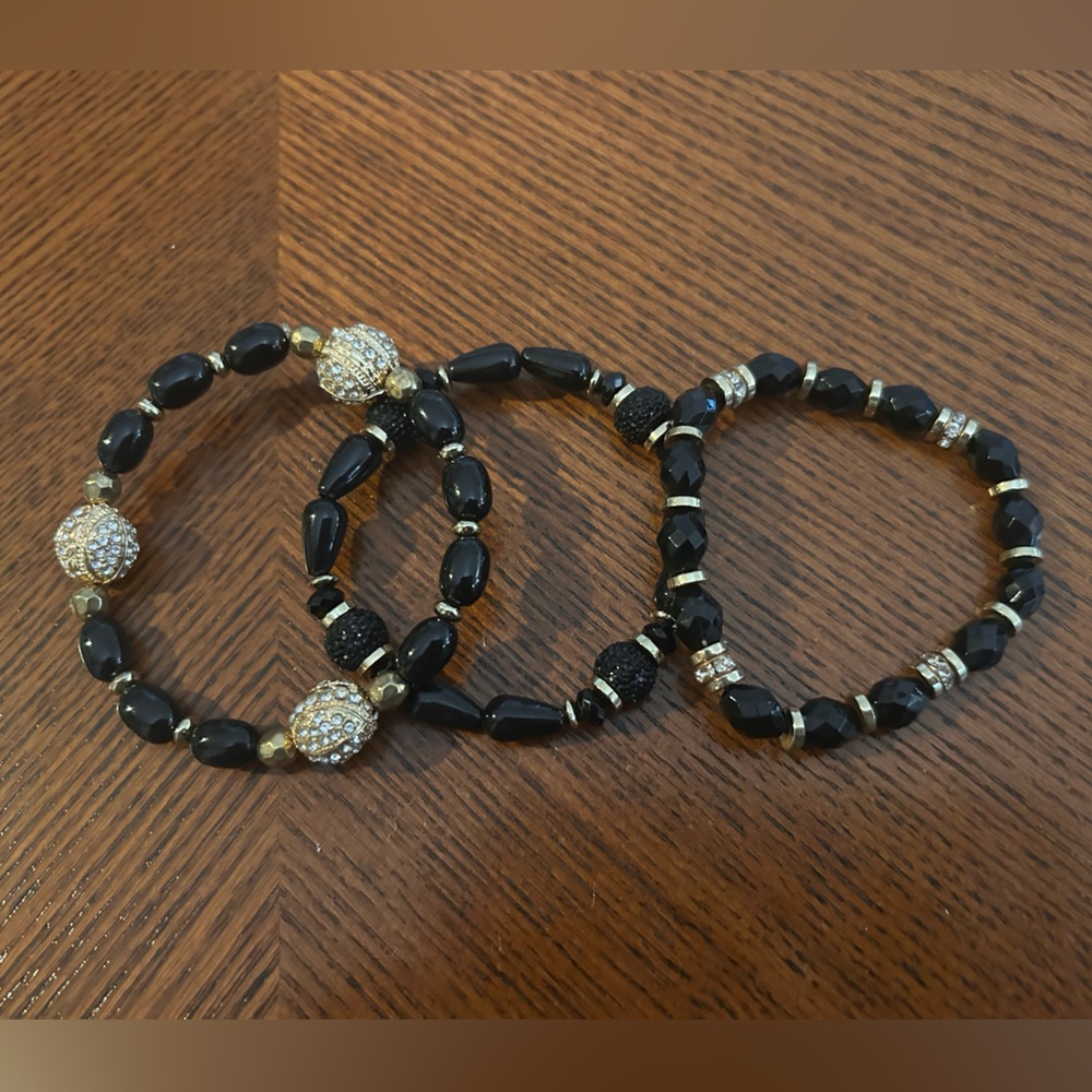 Black and Gold Bracelets (M. Haskell)